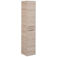 Hochschrank B.Clever Eschefarben - Eschefarben/Alufarben, MODERN, Glas/Holzwerkstoff (30/159/32cm) - MID.YOU