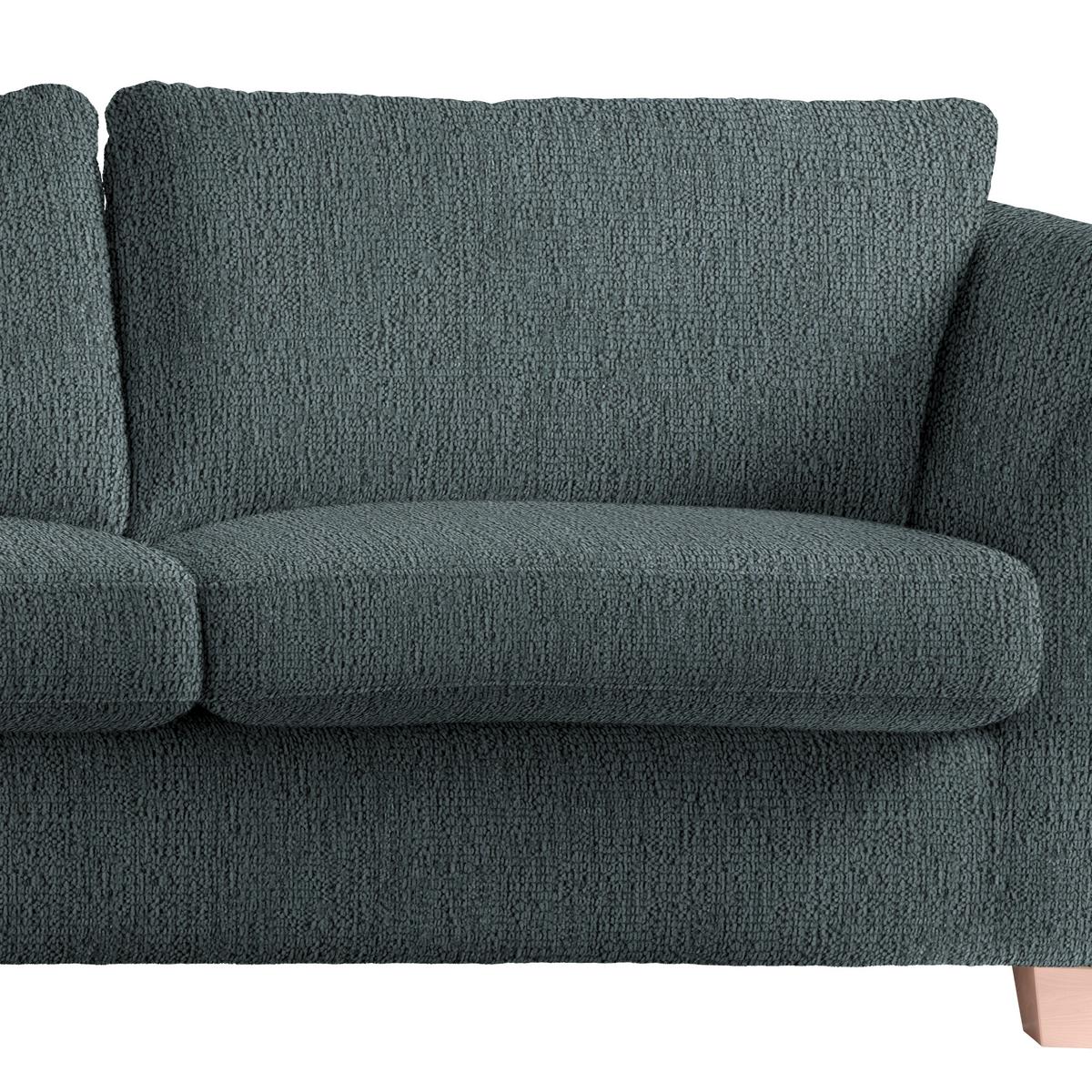 3-Sitzer-Sofa Devado Dunkelgrau - Dunkelgrau/Naturfarben, Holz/Textil (216/70-85/95cm) - Mömax