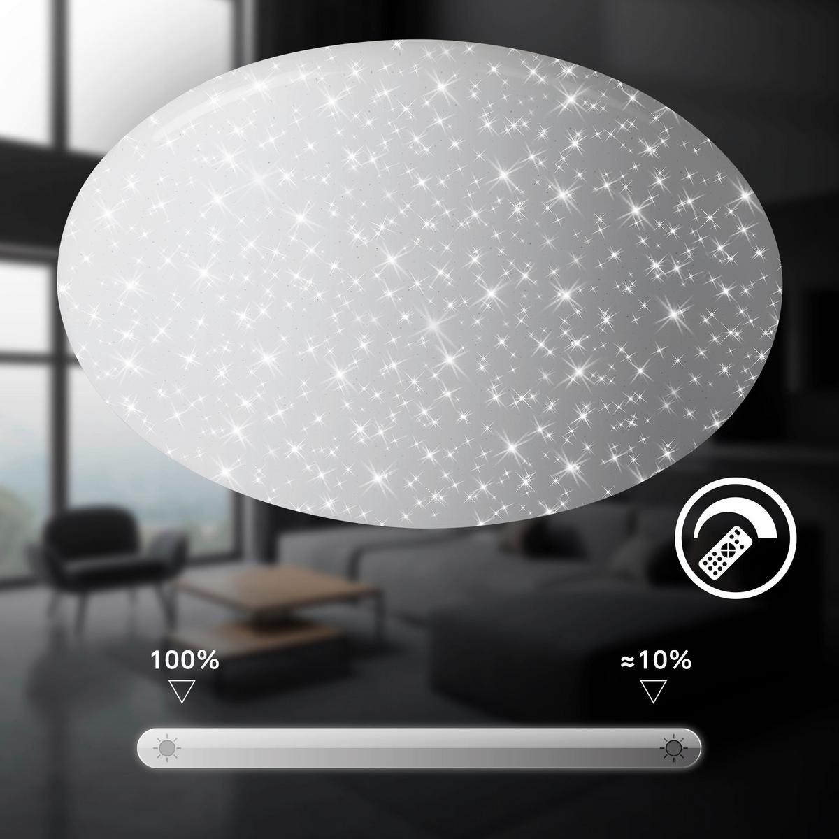 LAMPA SUFITOWA LED 3874016 VERB - biały, Basics, tworzywo sztuczne/metal (56/8.5cm)