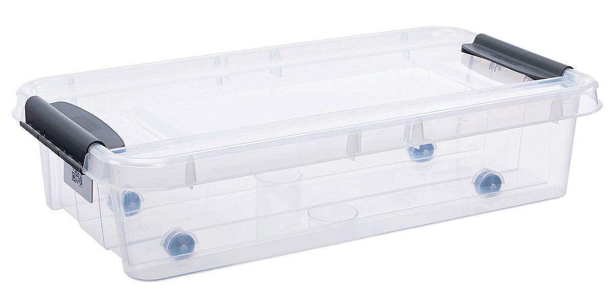 Unterbettroller Chaos ca. 31l - Transparent, MODERN, Kunststoff (72,5/39,5/17cm) - Modern Living