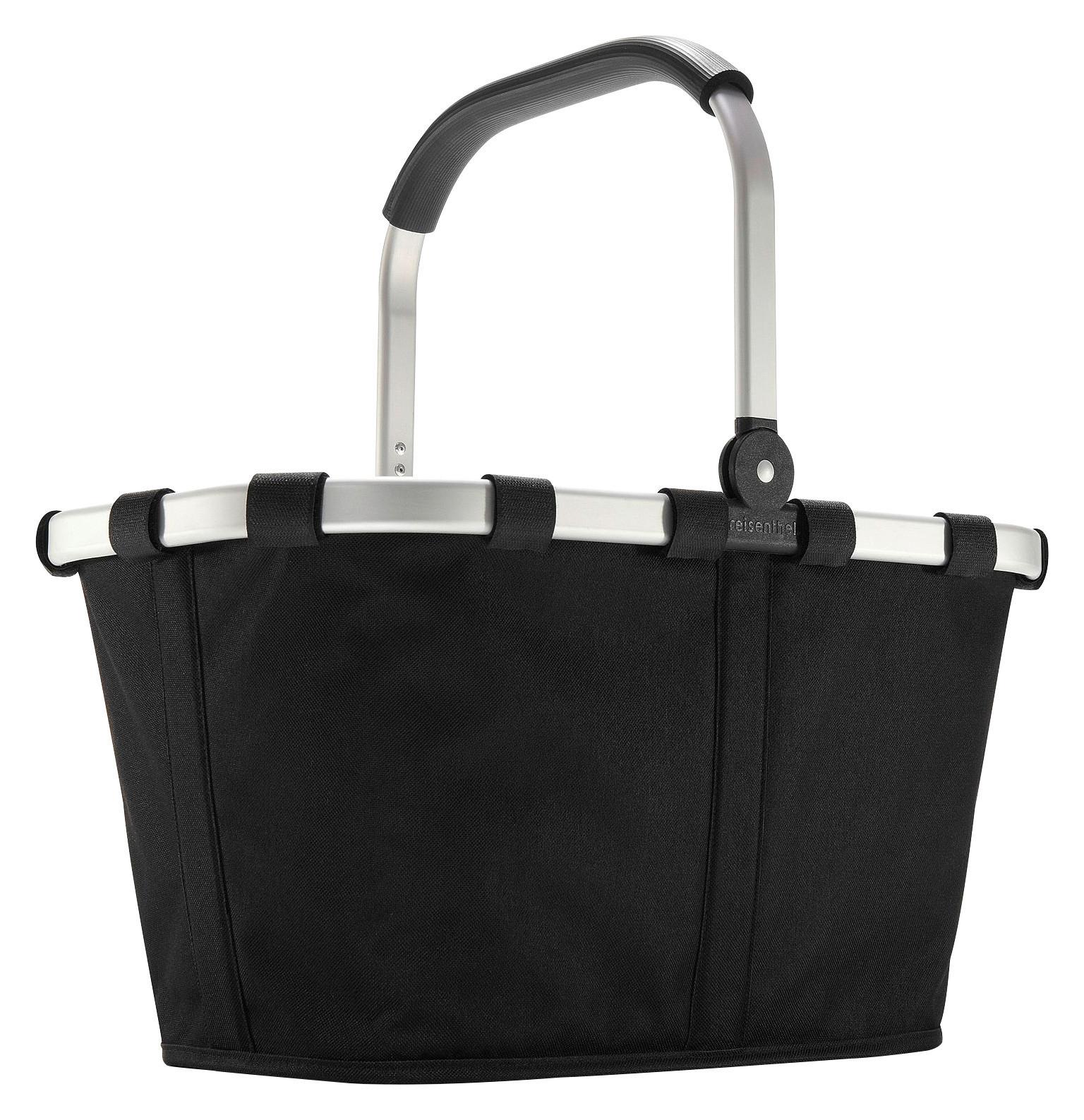 KOSZYK NA ZAKUPY CARRYBAG BLACK - czarny, Basics, metal/tkanina (48/29/28cm) - Reisenthel
