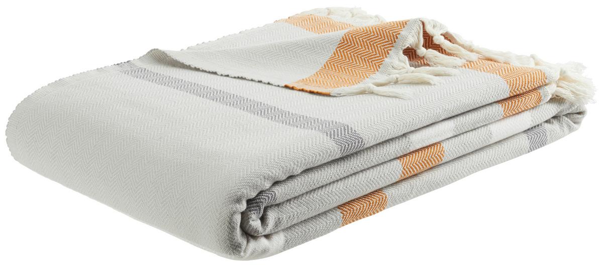 Decke Tartan in Beige ca. 130x170cm - Beige, Modern, Textil (130/170cm) - Modern Living