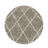 Hochflorteppich Alvor Beige Ø ca. 200cm - Beige, Basics, Textil (200cm) - Novel