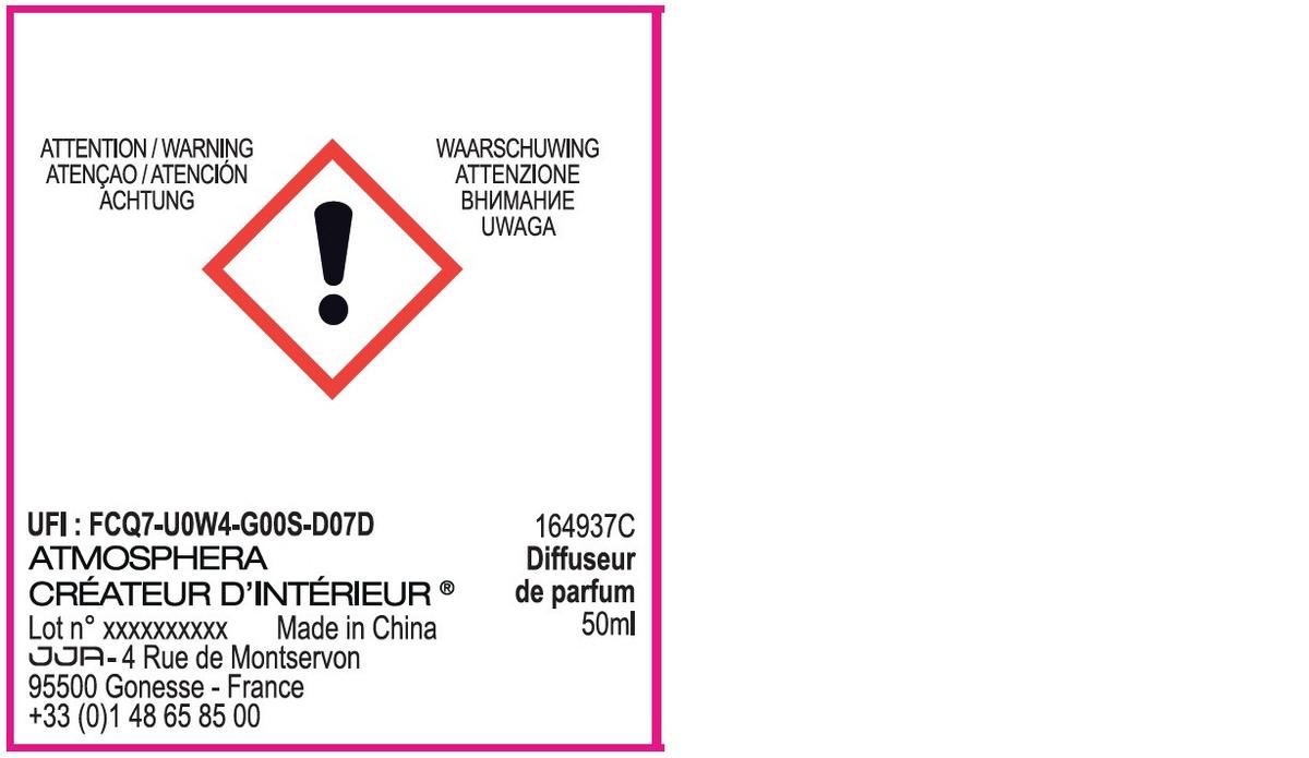 Difuzor Haly 50ml - ružičasta, Basics, staklo (8/2,7/9cm)