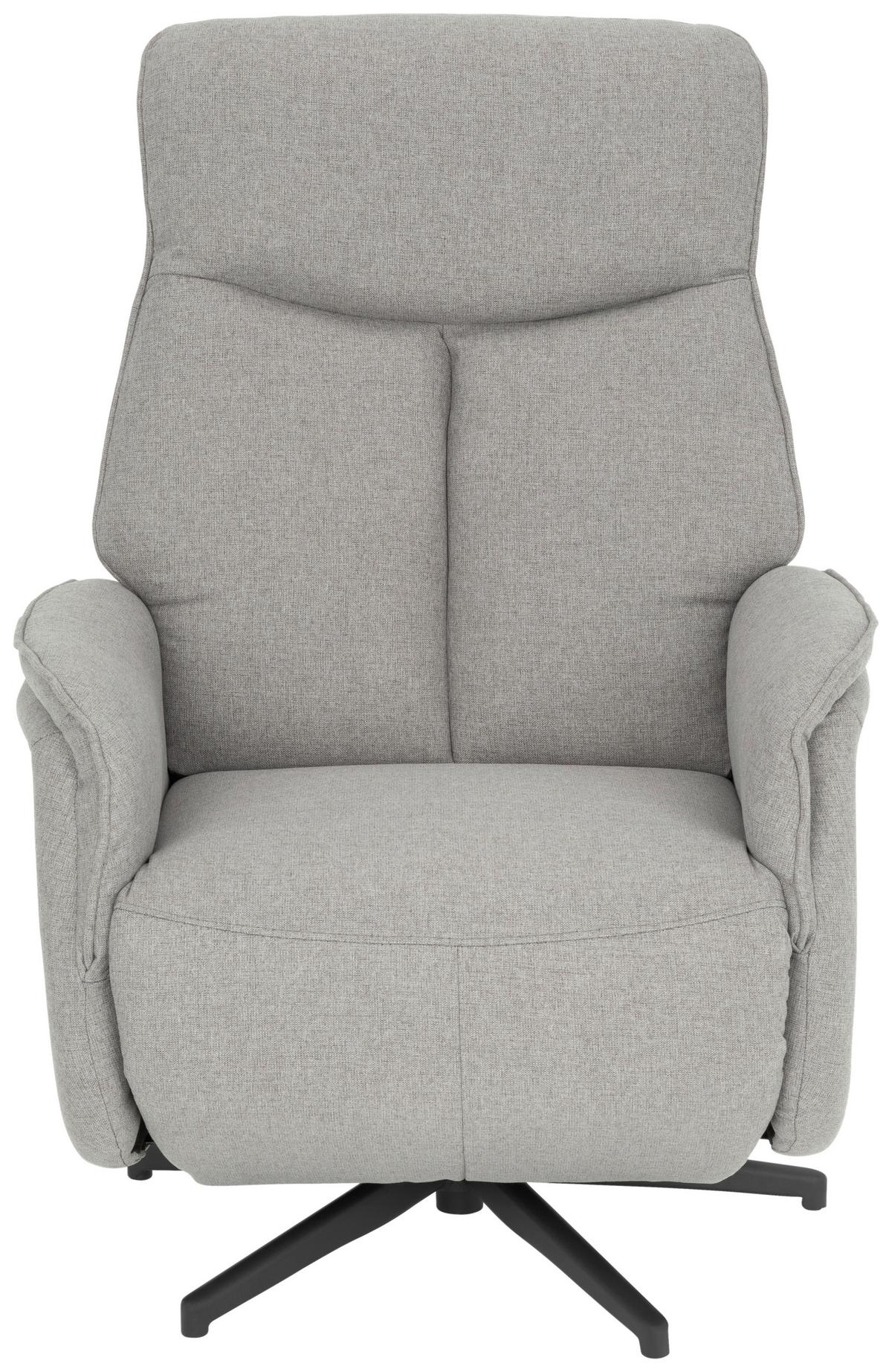 FOTEL TELEWIZYJNY TANJA - czarny/szary, Design, metal/tkanina (71/105/85cm) - MID.YOU