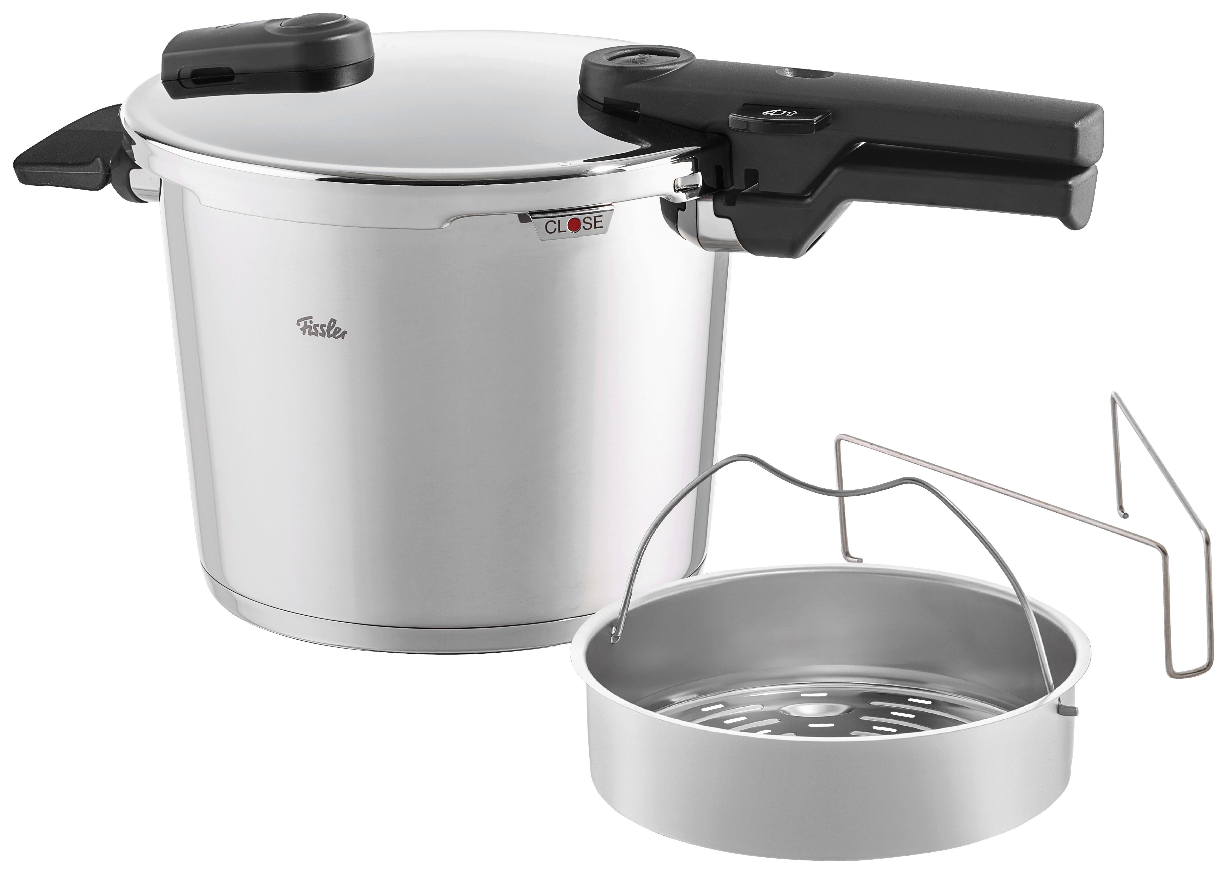 SZYBKOWAR 600-410-06-070/0 FISSLER - kolor srebrny, Basics, metal (22cm) - Fissler