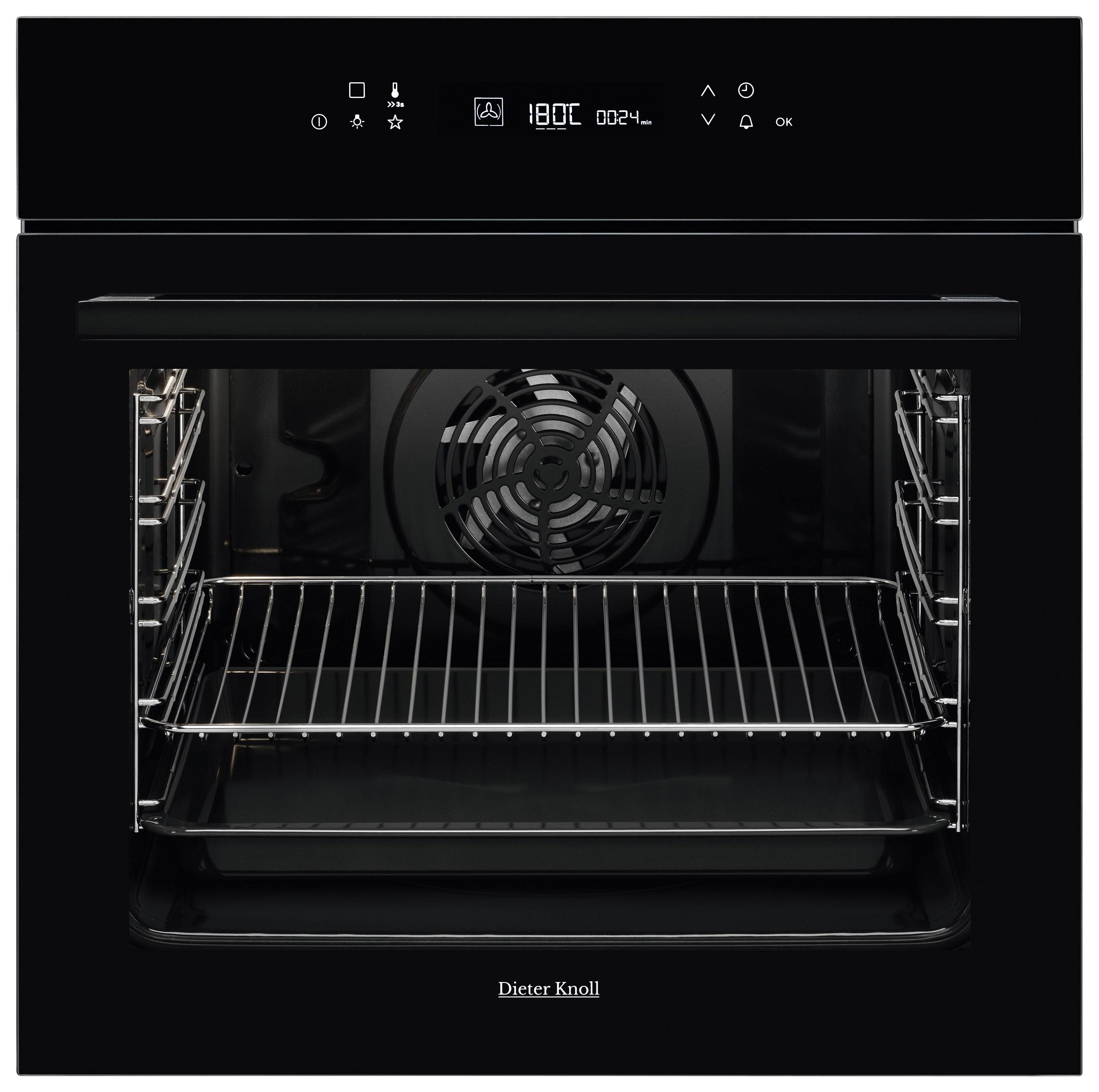 Einbaubackofen DKP39905BK - Schwarz, Basics, Glas/Metall (59,4/59,4/56,8cm) - Dieter Knoll