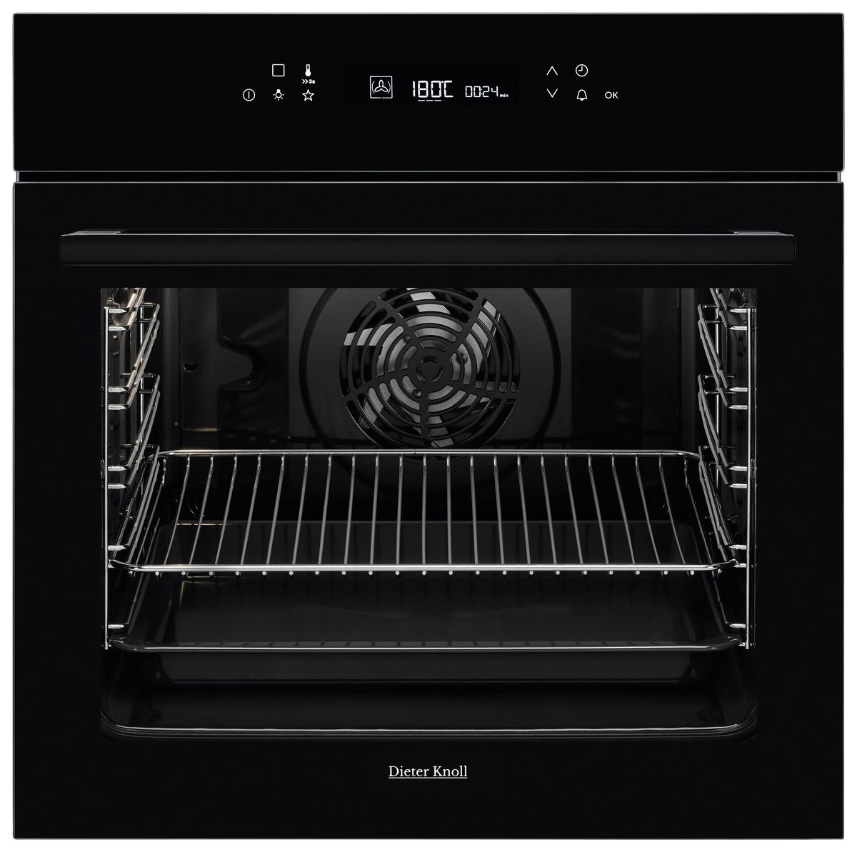 Einbaubackofen DKP39905BK - Schwarz, Basics, Glas/Metall (59,4/59,4/56,8cm) - Dieter Knoll