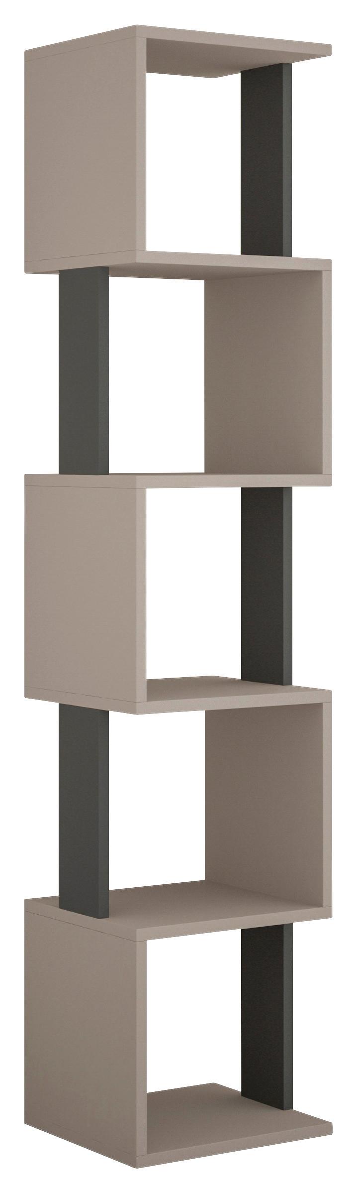 Knjižna Omara Piri - bež, Design, leseni material (35/161/30cm) - Livetastic