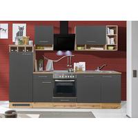 Küchenleerblock LBBEKB280EGC - Wildeiche/Edelstahlfarben, Basics, Holzwerkstoff/Metall (280cm) - Respekta