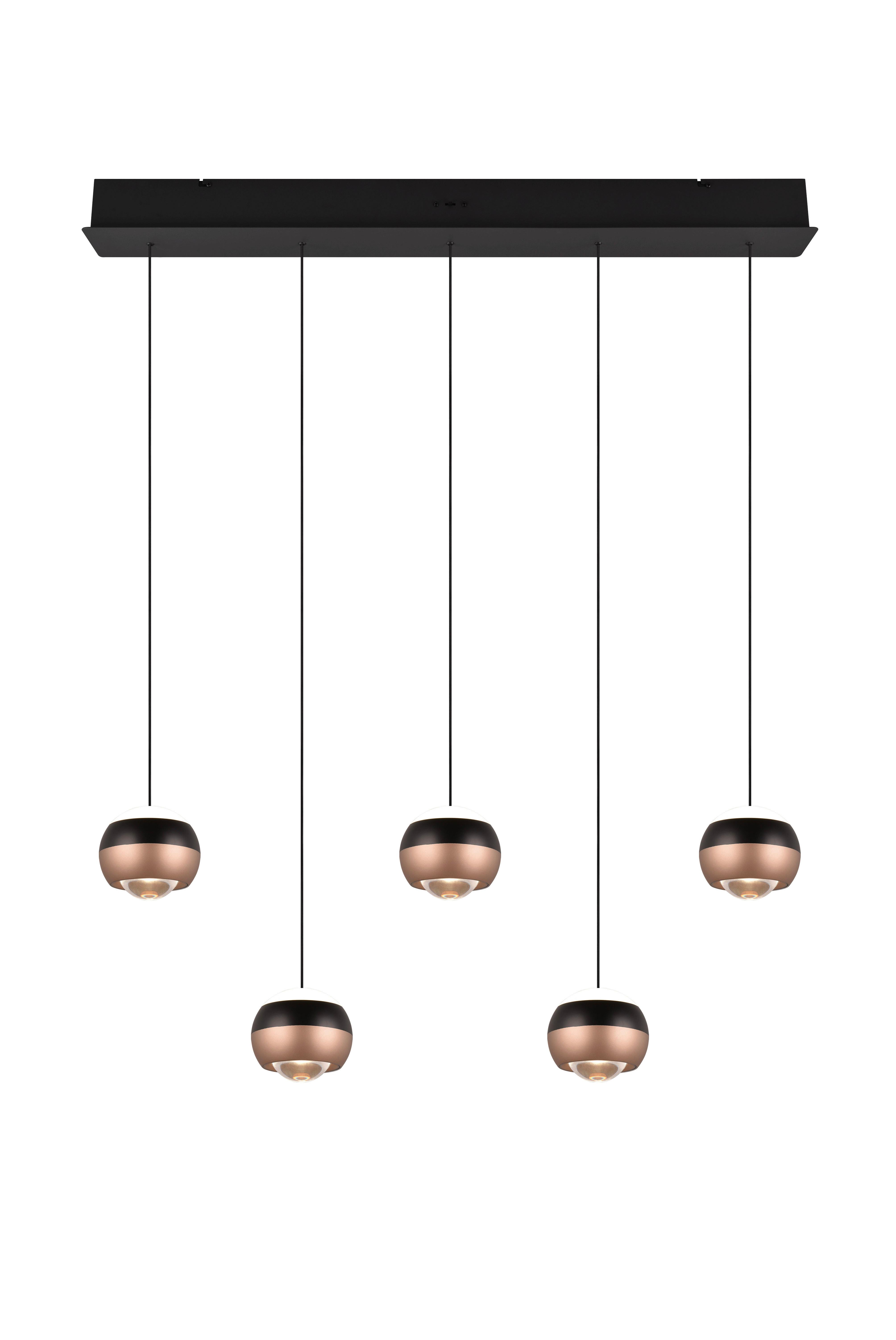 LAMPA WISZĄCA LED 344410532 ORBIT - czarny, Design, metal (100/10,5/200cm)