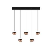 LAMPA WISZĄCA LED 344410532 ORBIT - czarny, Design, metal (100/10,5/200cm)
