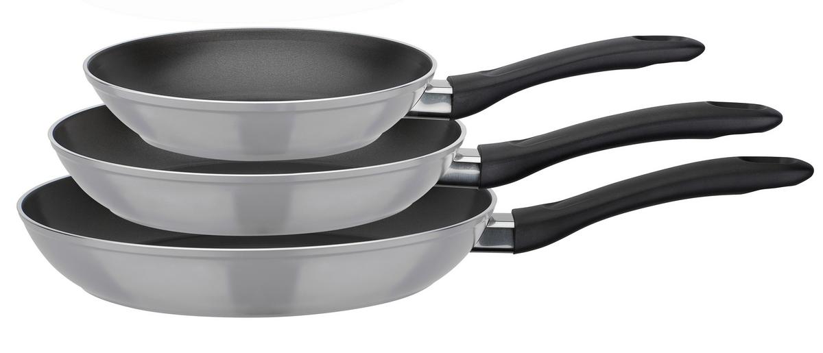 Set Ponev Nova Grey, 3-Delni - svetlo siva, Basics, kovina (20+24+28cm) - GSW