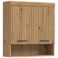 Hängeschrank Scout Eiche Artisan - Schwarz/Eiche Artisan, Trend, Holzwerkstoff/Kunststoff (74/79/24cm) - MID.YOU