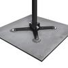 UTEBORD HEINO - antracit, Basics, metall/sten (70/70/75cm) - Mömax