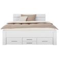 Bett Weiß 160x200cm - Weiß, KONVENTIONELL, Holzwerkstoff/Textil (208/165/104cm) - MODERN LIVING