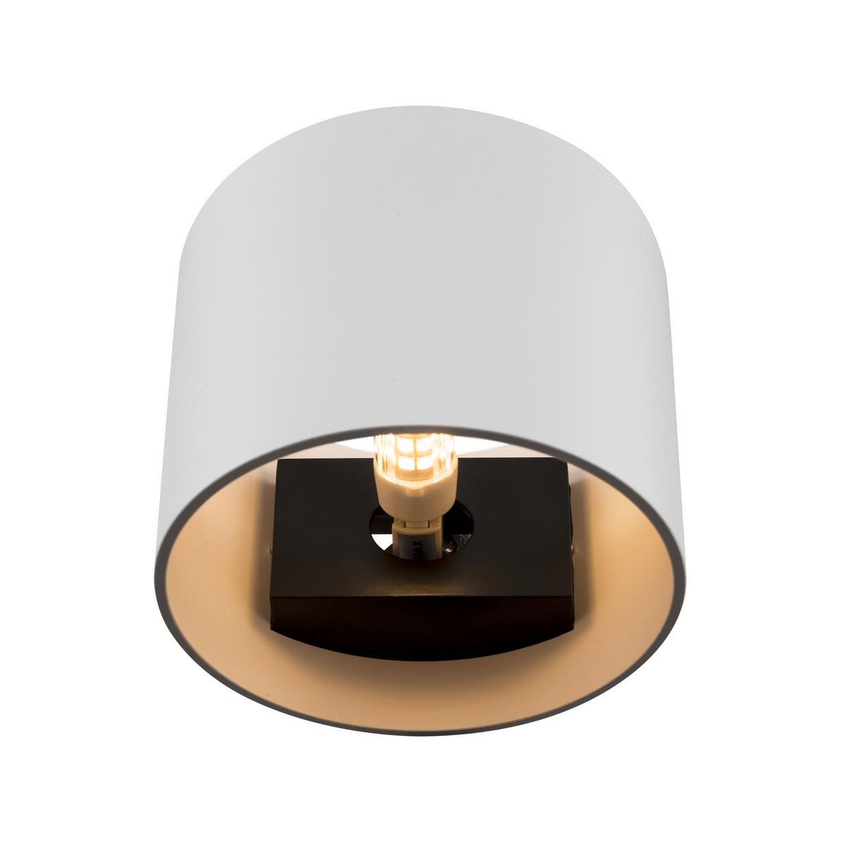 WANDLEUCHTE ROND - Weiss, Trend, Metall (10/8,8cm) - MAYTONI