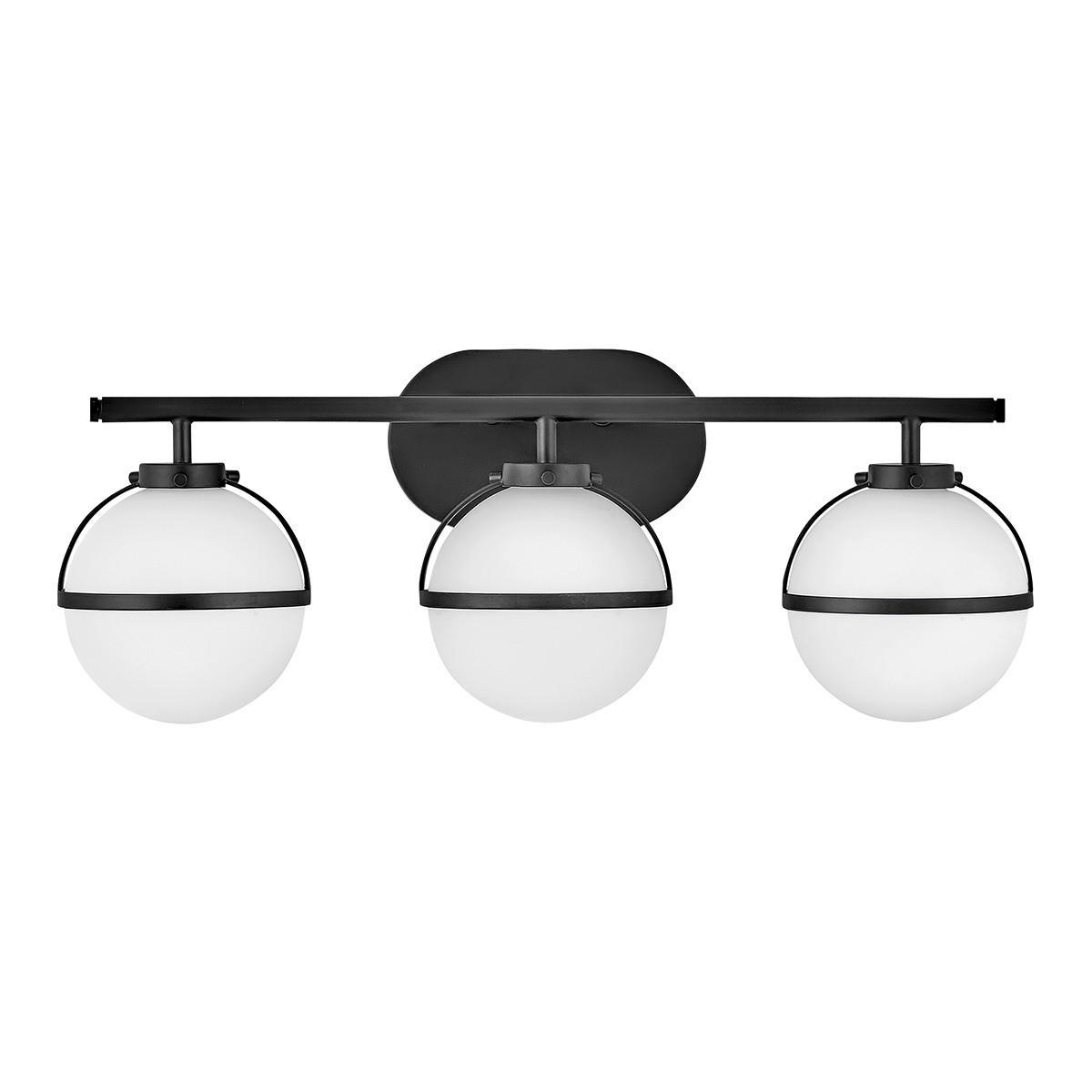Kupaonska Zidna Svjetiljka Hk-Hollis3-O-Bk-Bath - crna, Konvencionalno, staklo/metal (60.0/23/19.3cm) - Elstead Lighting