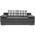 Sofa in Grau mit Bettkasten - Silberfarben/Grau, Holz/Textil (205/72/106cm) - PREMIUM LIVING