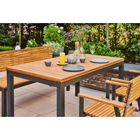 GARTENTISCH N86395 - Anthrazit/Robinienfarben, KONVENTIONELL, Holz/Metall (160/90/76cm) - Siena Garden