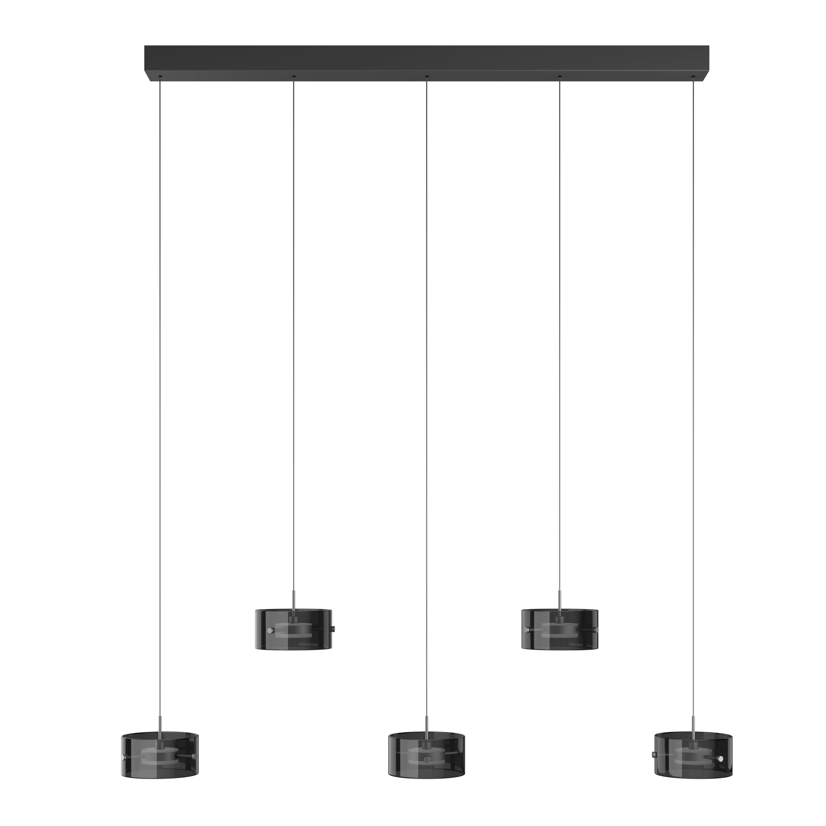 LAMPA WISZĄCA LED NUSAKAN *SBN* - czarny, Design, tworzywo sztuczne/metal (128/16/150cm) - Novel