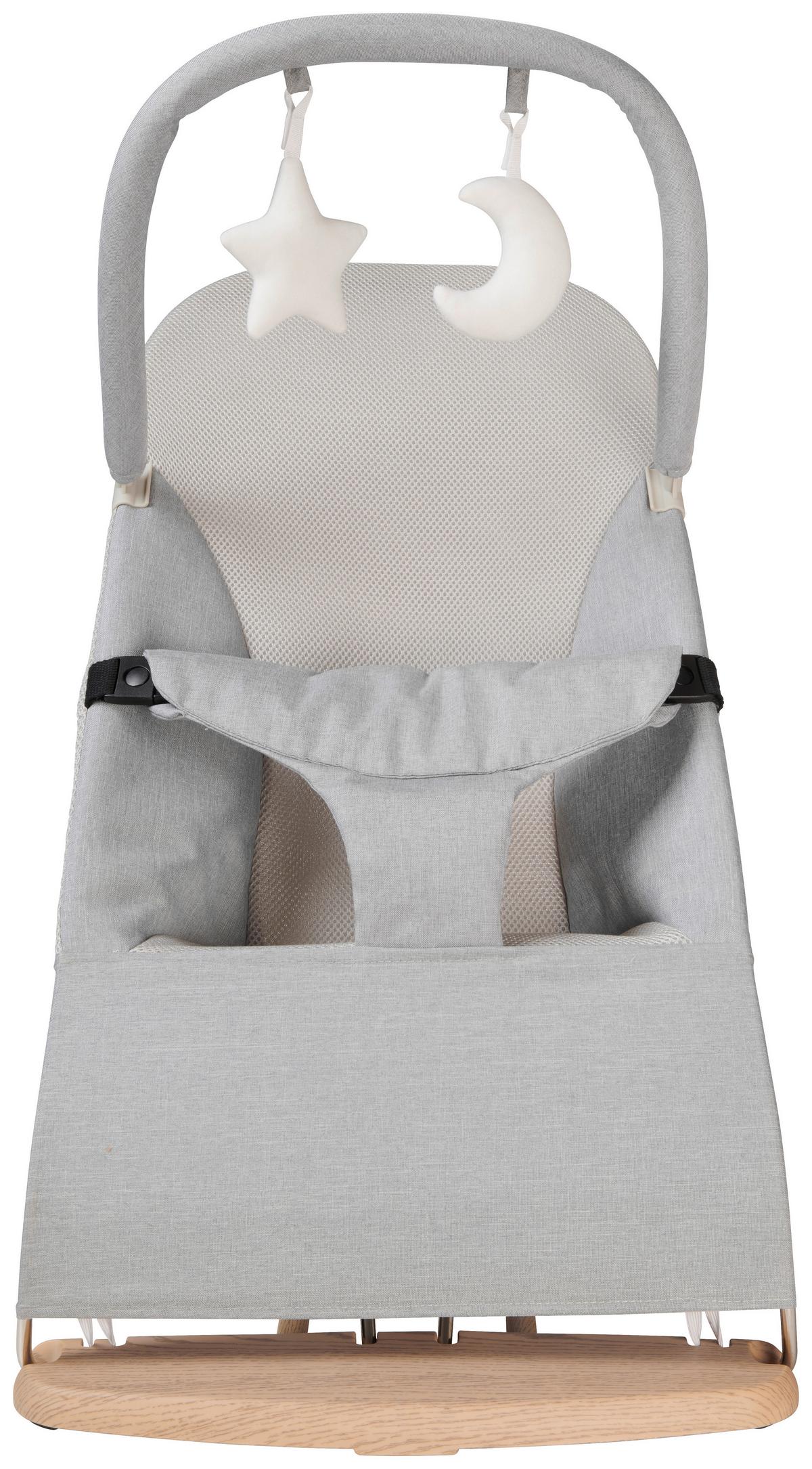 BUJAK WOODY - kolor dębowy/jasnoszary, Trend, tworzywo sztuczne/metal (67/39/40cm) - Jimmylee