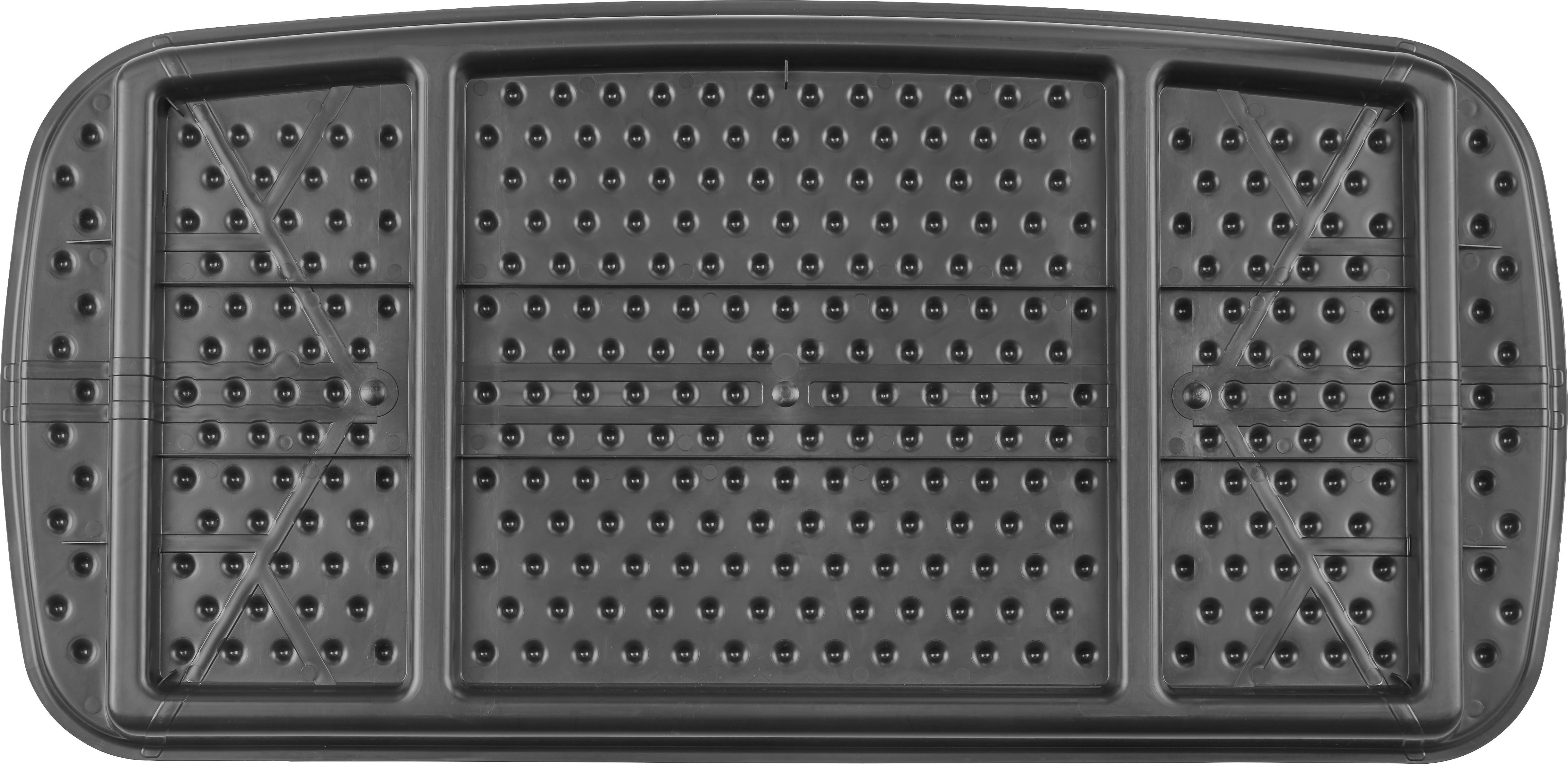 Suport pentru pantofi EGON - argintiu/negru, plastic (79,5/39/3cm) - Modern Living