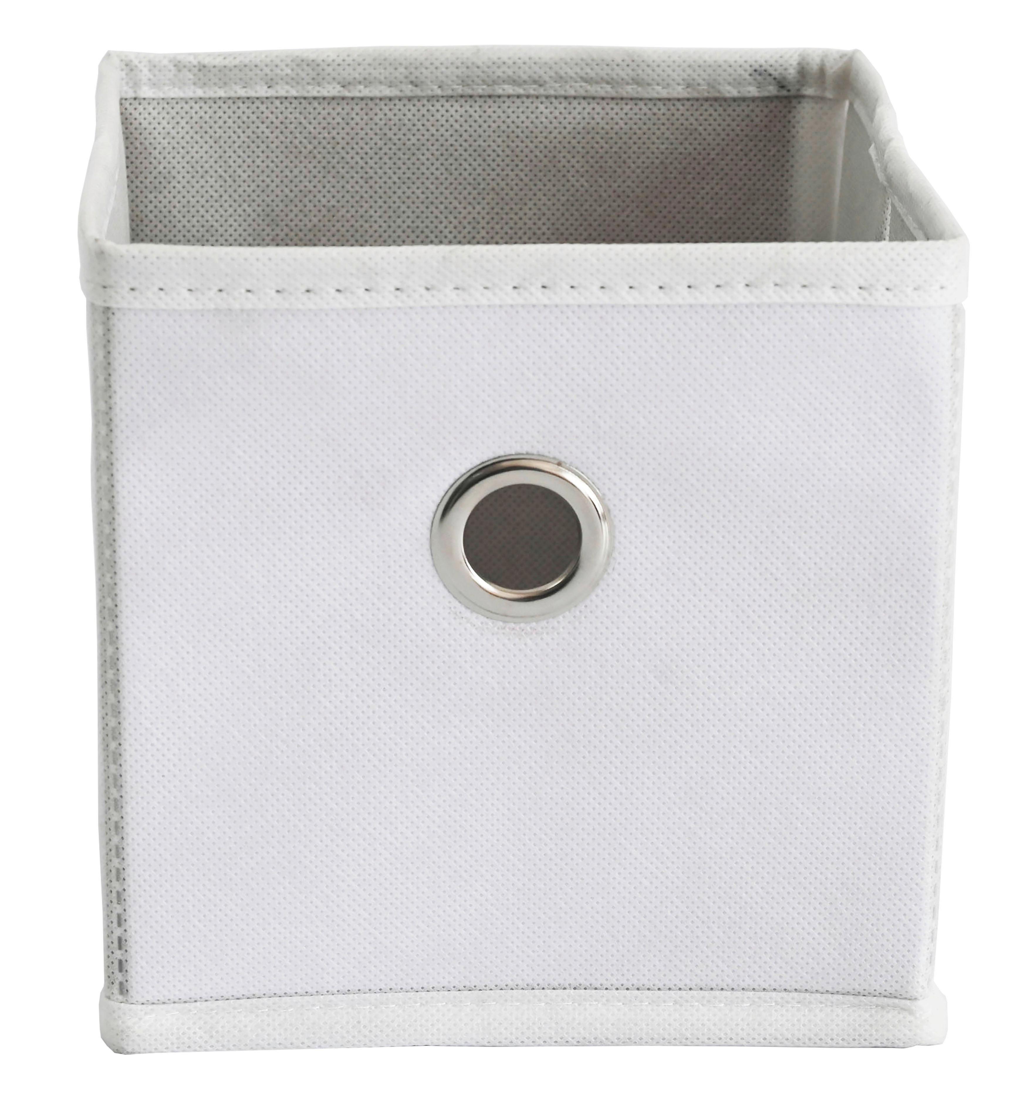 VIKBAR FÖRVARINGSKORG PHOEBE -EXT- - vit, Klassisk, metall/textil (15/15/15cm) - Based