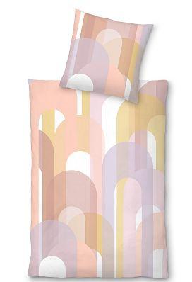 Lenjerie de pat Maiko cca. 2x50x70/200x220 cm - roz/portocaliu, Lifestyle, textil (200/220cm) - Mömax