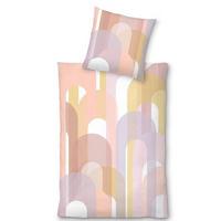 Lenjerie de pat Maiko cca. 2x50x70/200x220 cm - roz/portocaliu, Lifestyle, textil (200/220cm) - Mömax