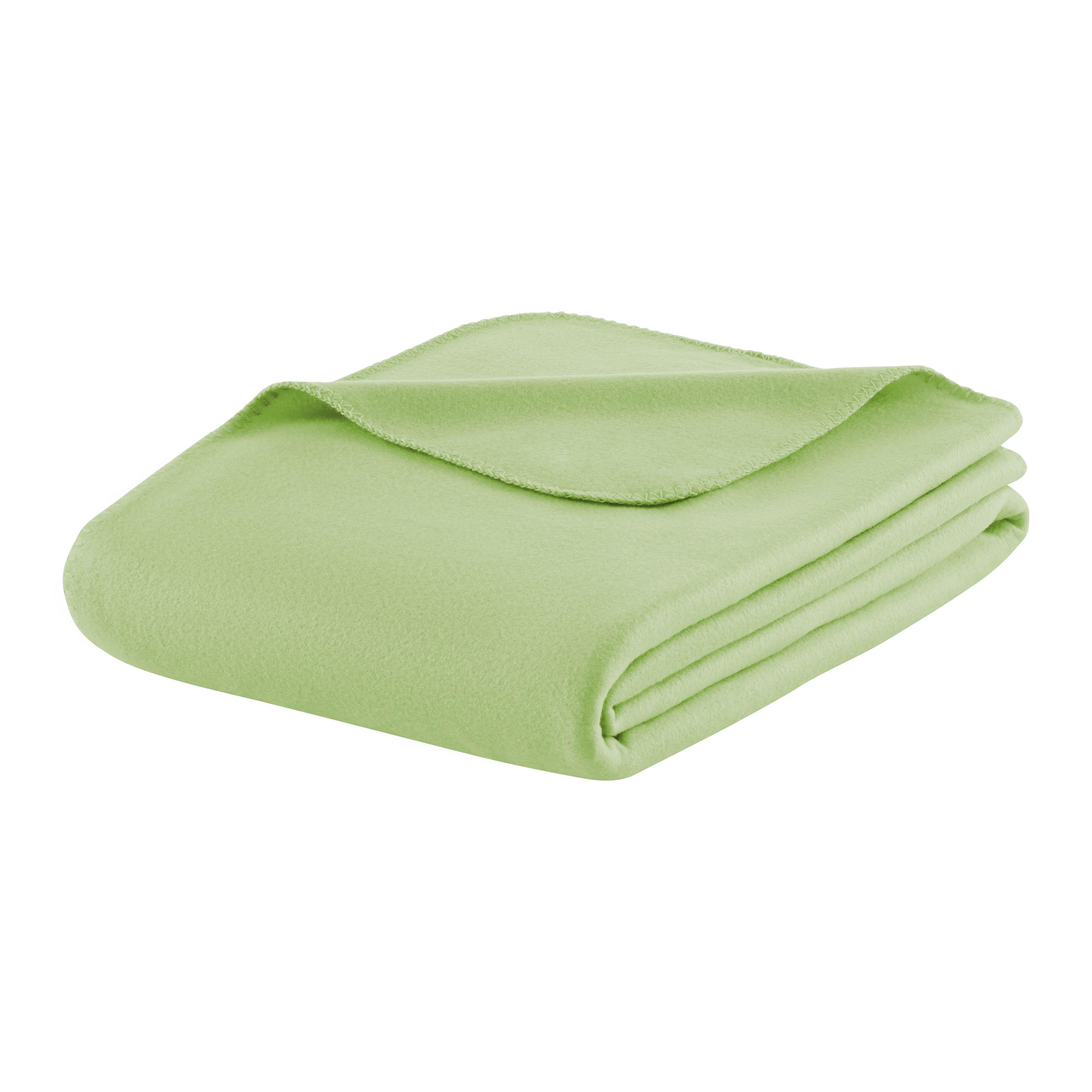 Pătură din fleece Felicity, cca. 140x200cm - verde, Konventionell, textil (140/200cm) - Modern Living