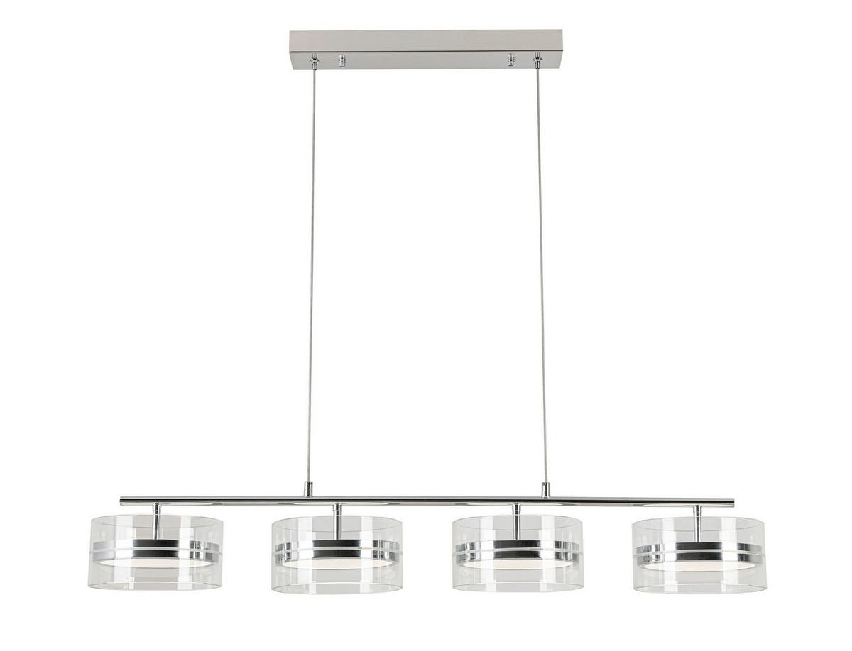 LAMPA WISZĄCA LED LUCA *SBN*SH* - kolor chromowy, Design, tworzywo sztuczne/metal (93/18/120cm) - Novel