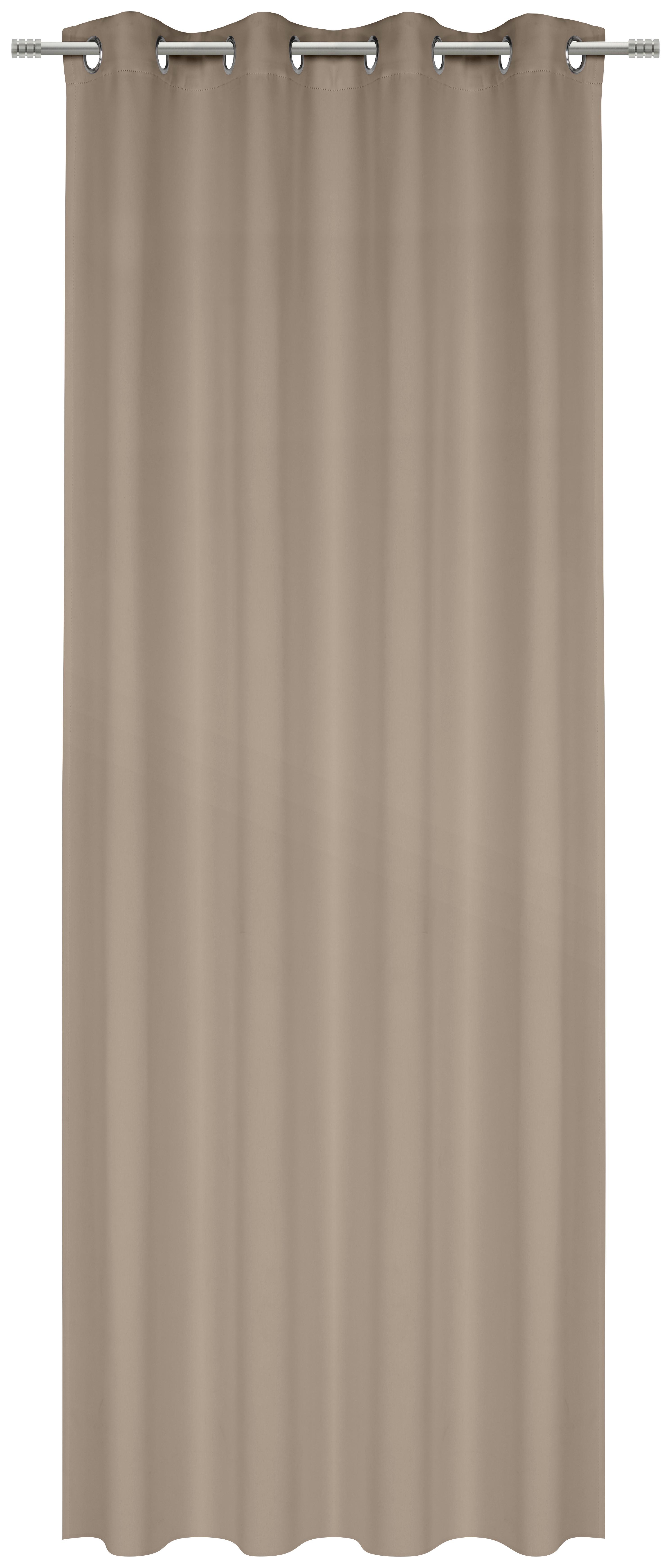 ZASŁONA ZACIEMNIAJĄCA LANDO - taupe, Basics, tkanina (140/245cm) - Esposa