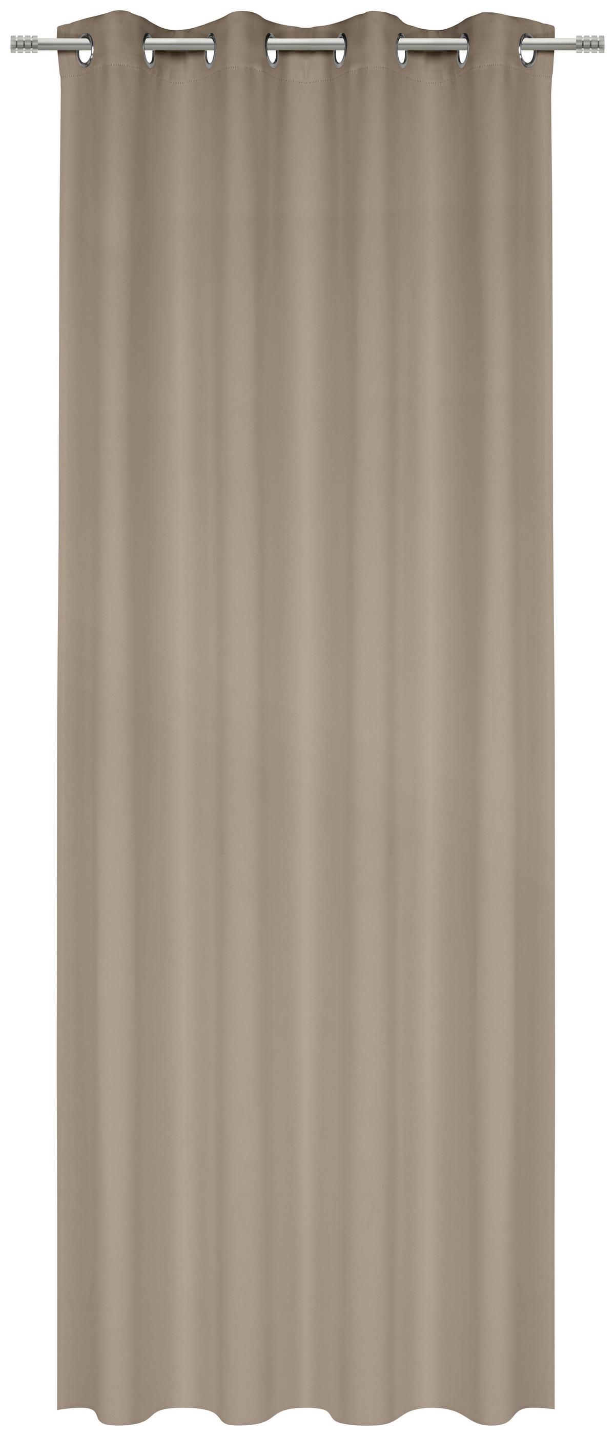 ZASŁONA ZACIEMNIAJĄCA LANDO - taupe, Basics, tkanina (140/245cm) - Esposa
