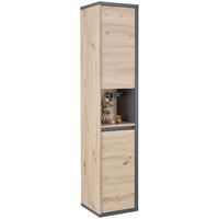 Dulap înalt Camillo - stejar Artisan/antracit, Modern, material pe bază de lemn (35/170/35cm)