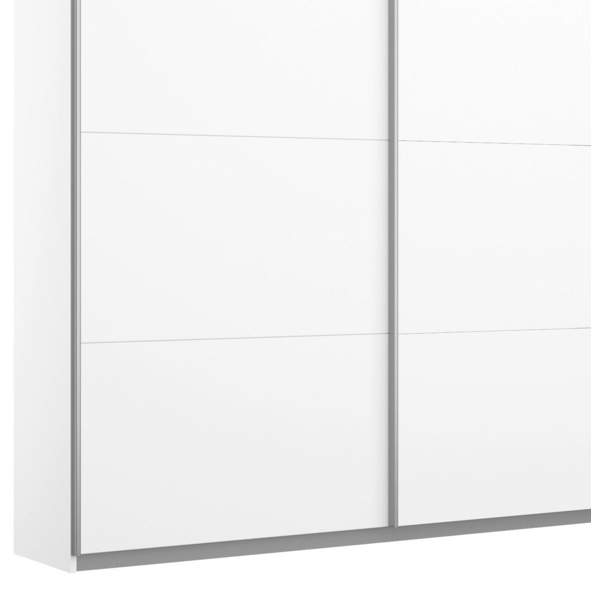 Ormar S Kliznim Vratima Belluno - bijela/boje aluminija, Moderno, drvni materijal/metal (271/210/62cm) - Modern Living