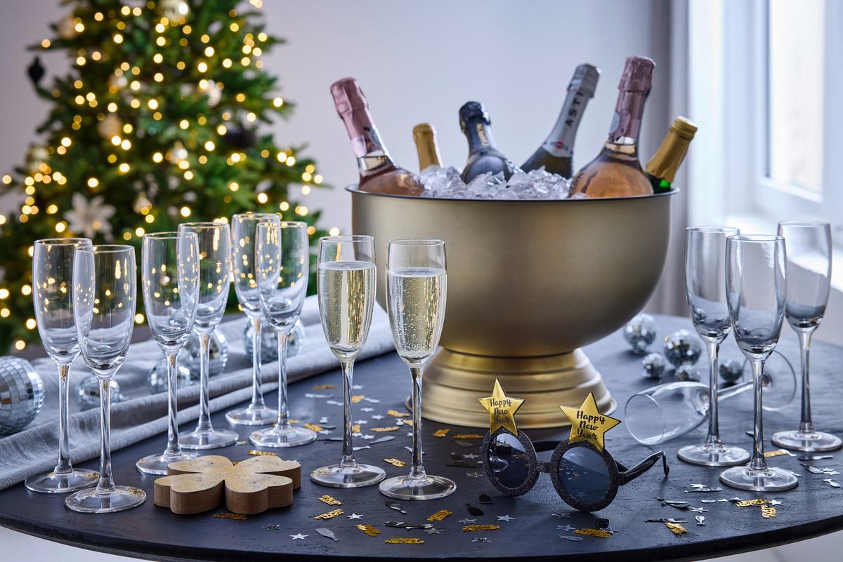 Palackhűtő Glamour - fekete/aranyszínű, Modern, fém (37/24,3cm) - Mömax