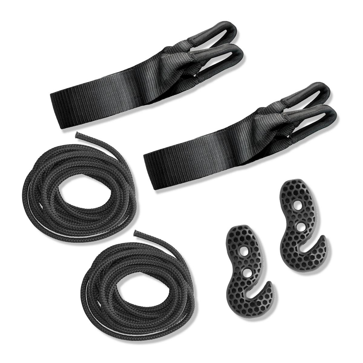 Hängemattenhalterung Suspension ca. 300 cm - Schwarz, Basics, Kunststoff (300cm) - La Siesta