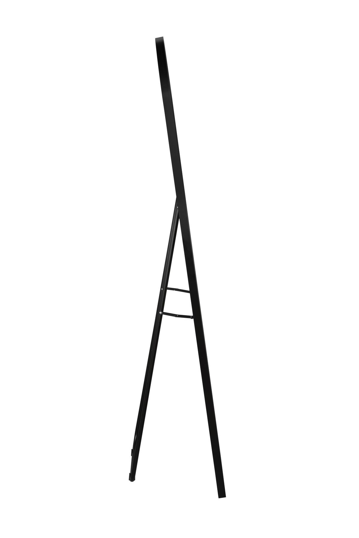 Standspiegel Britt in Schwarz - Schwarz, MODERN, Glas/Metall (40/160cm) - Mömax