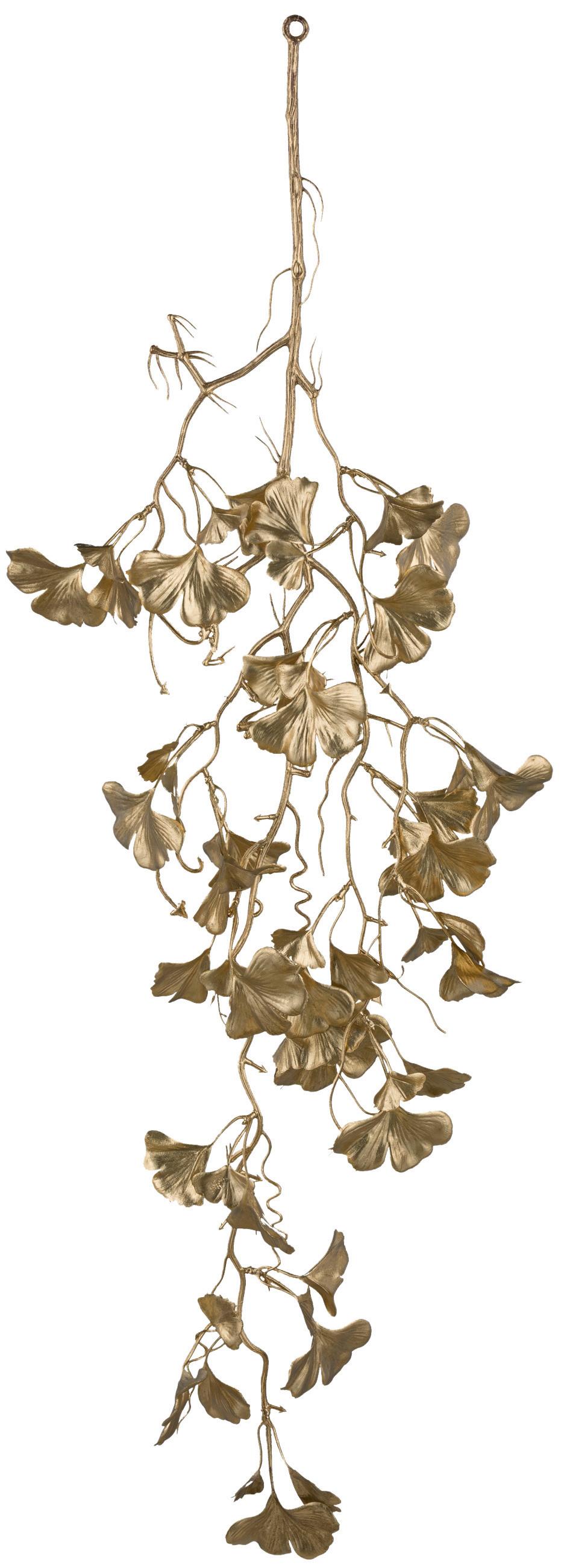 Plantă decorativă Ginkozweig I - auriu, Konventionell, plastic (80cm) - Modern Living