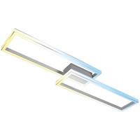 LAMPA SUFITOWA LED 3761019 - kolor aluminiowy, Design, tworzywo sztuczne/metal (119,5/27,5/10cm)