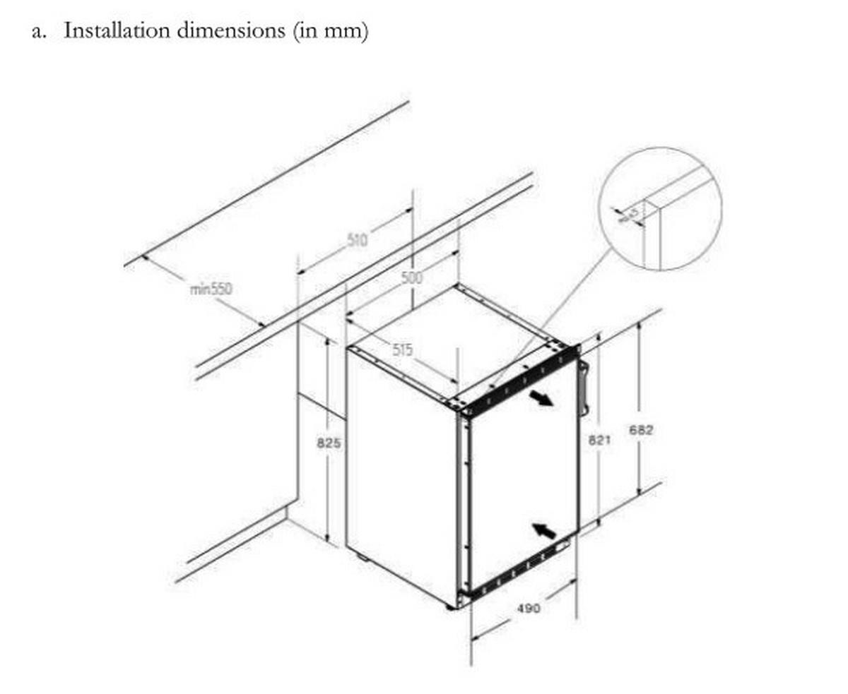 Kühlschrank KS82.3EUB - Weiß, Basics, Metall (50/82,1/54,5cm) - PKM