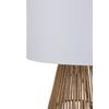 GOLVLAMPA HOLZU - vit/brun, Modern, metall/papper (30/135cm)