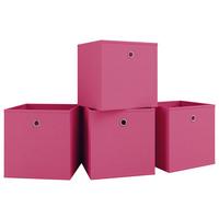 Faltbox 4er-Boxas - Pink, Basics, Kunststoff (27/28/27cm) - MID.YOU