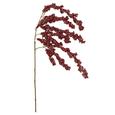 Dekozweig Beere in Rot - Rot/Braun, Kunststoff/Metall (73cm)