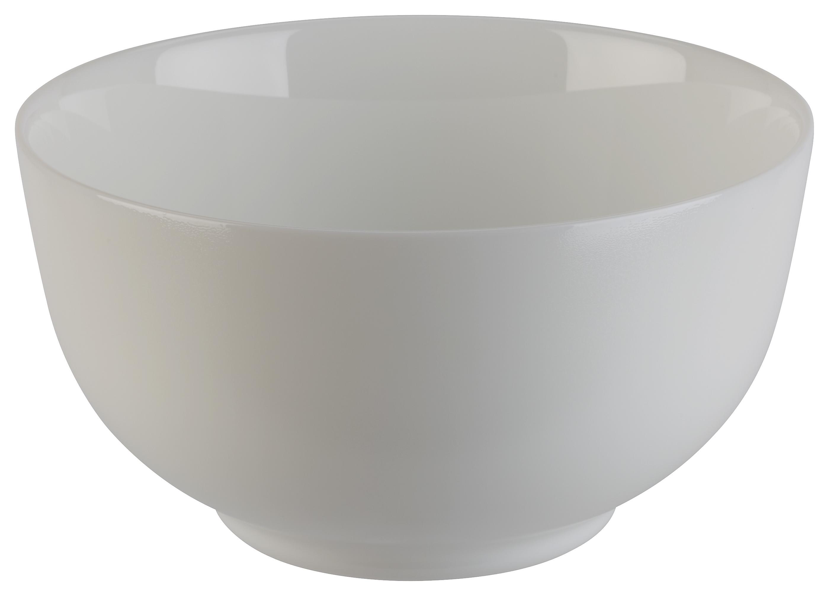 Müslischale Alexis aus Glas Ø ca. 14,5cm - Weiß, ROMANTIK / LANDHAUS, Glas (14,5/7,9cm) - Mömax modern living