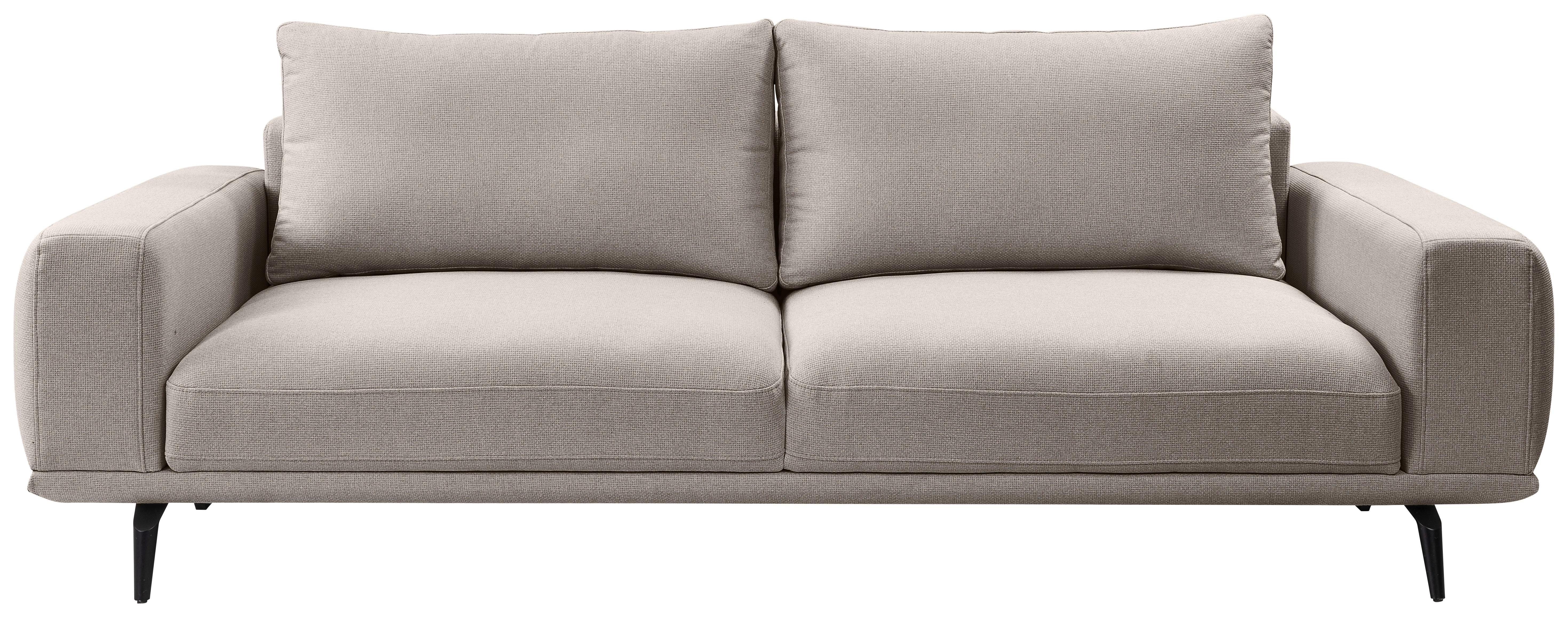 Canapea cu 3 locuri SELENE - maro deschis, Modern, textil (242/89/115cm) - MID.YOU
