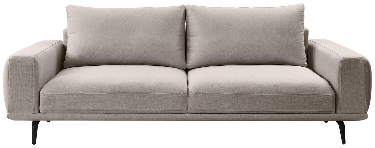 Canapea cu 3 locuri SELENE - maro deschis, Modern, textil (242/89/115cm) - MID.YOU