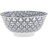 Mélytányér Shiva - fekete/fehér, Lifestyle, kerámia (21/8cm) - Modern Living