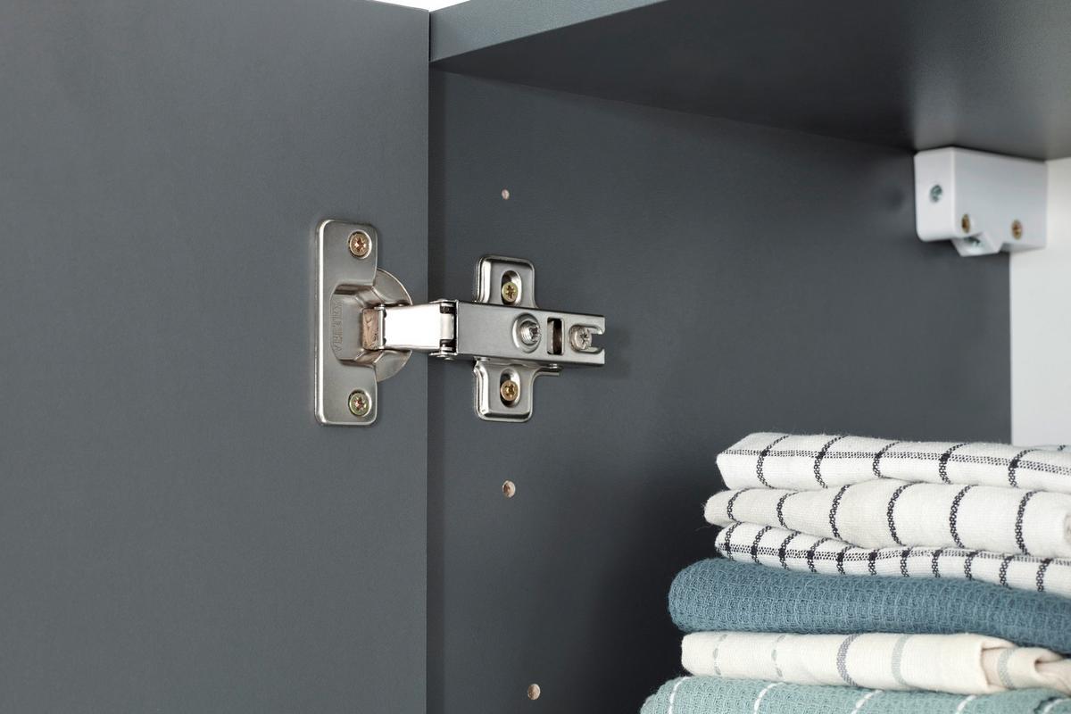 Kotna Kuhinja Brez Aparatov Oliver, 310x172cm - srebrne barve/siva, Design, kovina/leseni material (310/172cm) - Respekta